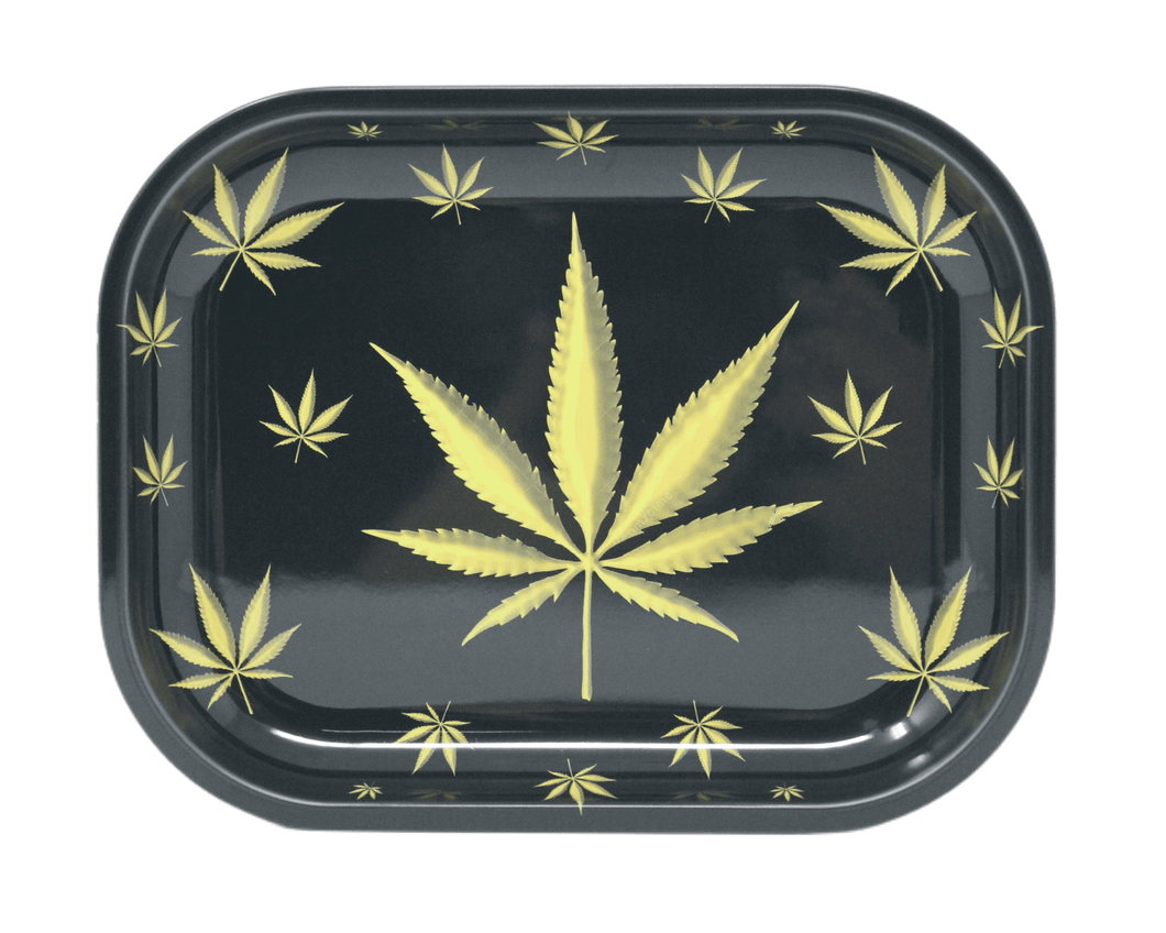 Gold Leaf Metal Rolling Tray - 7