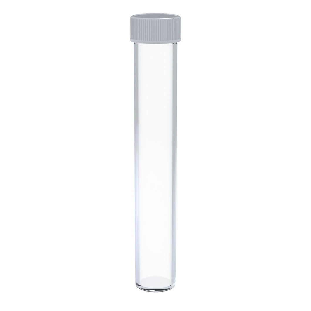 Glass Cone Tube – Tall & Wide with White Cap – 144 units