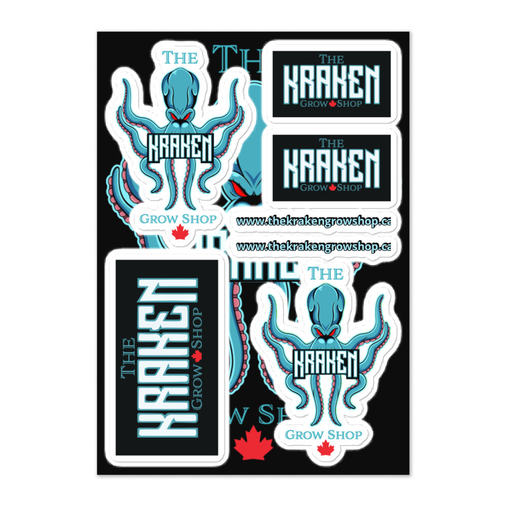 The Kraken Grow Shop Sticker sheet
