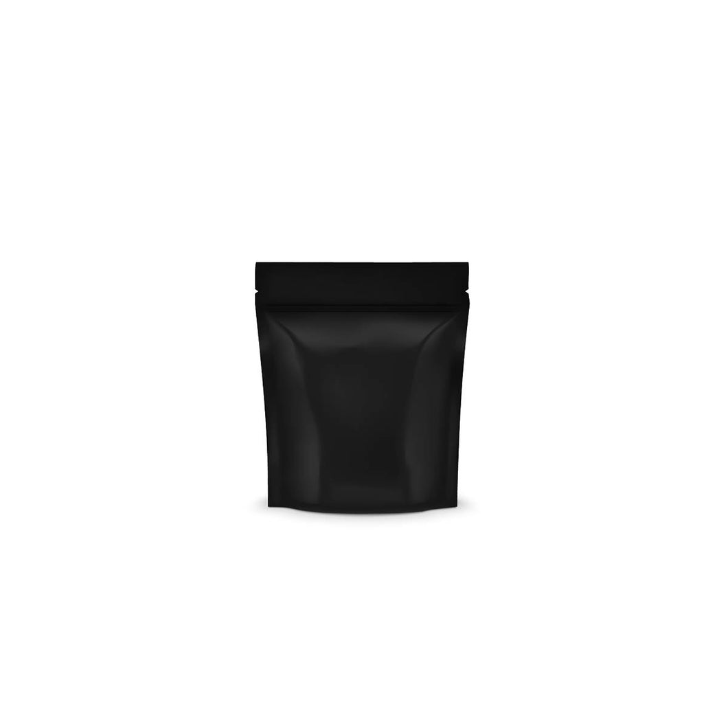 Matte Black Mylar Bag 1 Gram with Tear Notch - 1,000 Units
