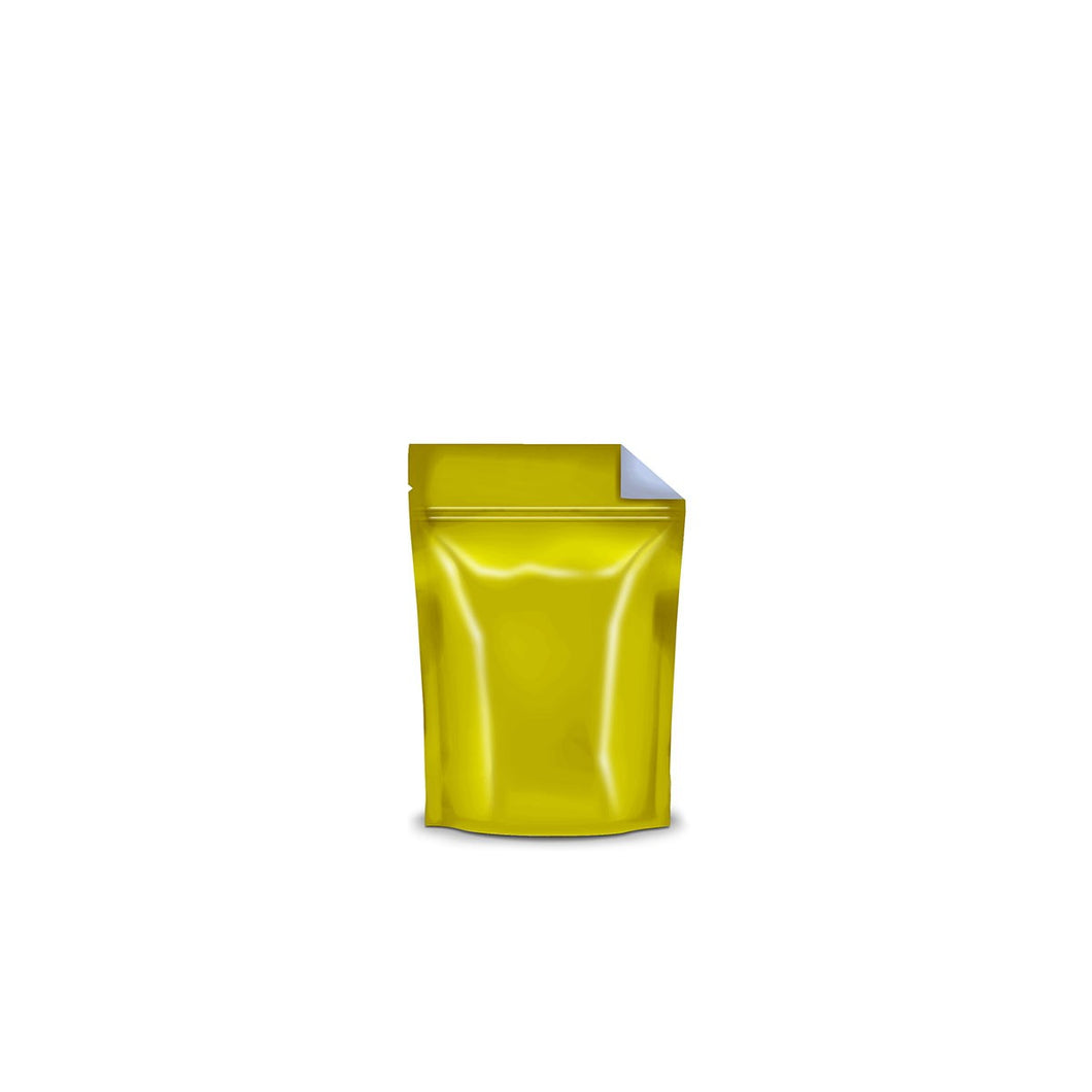 Mylar Bag Vista Gold 1/8 Ounce - 3.5 Grams - Tear Notch - 1,000 Count