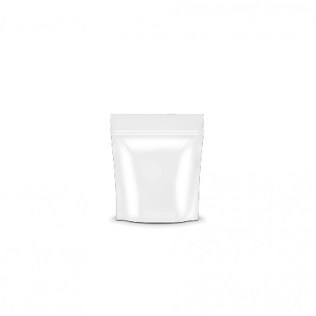 White Mylar Bag 1 Gram Glossy with Tear Notch - 1,000 Units