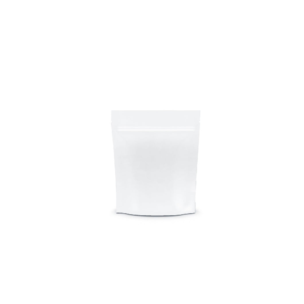 Matte White Mylar Bag 1 Gram with Tear Notch - 1,000 Units