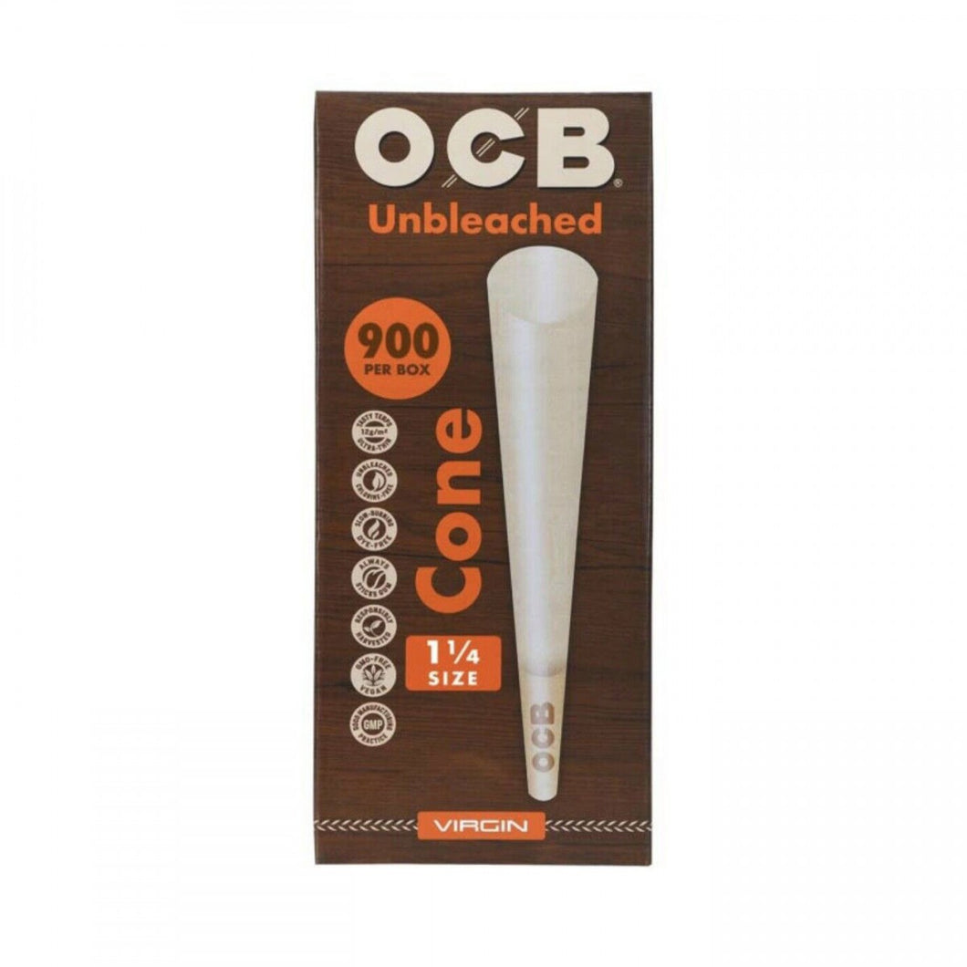 OCB VIRGIN UNBLEACHED CONES 1.25