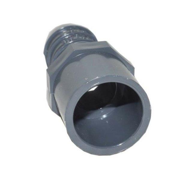 PVC Insert Fitting Adapter - 3/4'' Slip x 3/4'' Barb (Fits Floraflex 3/4 QDPS)