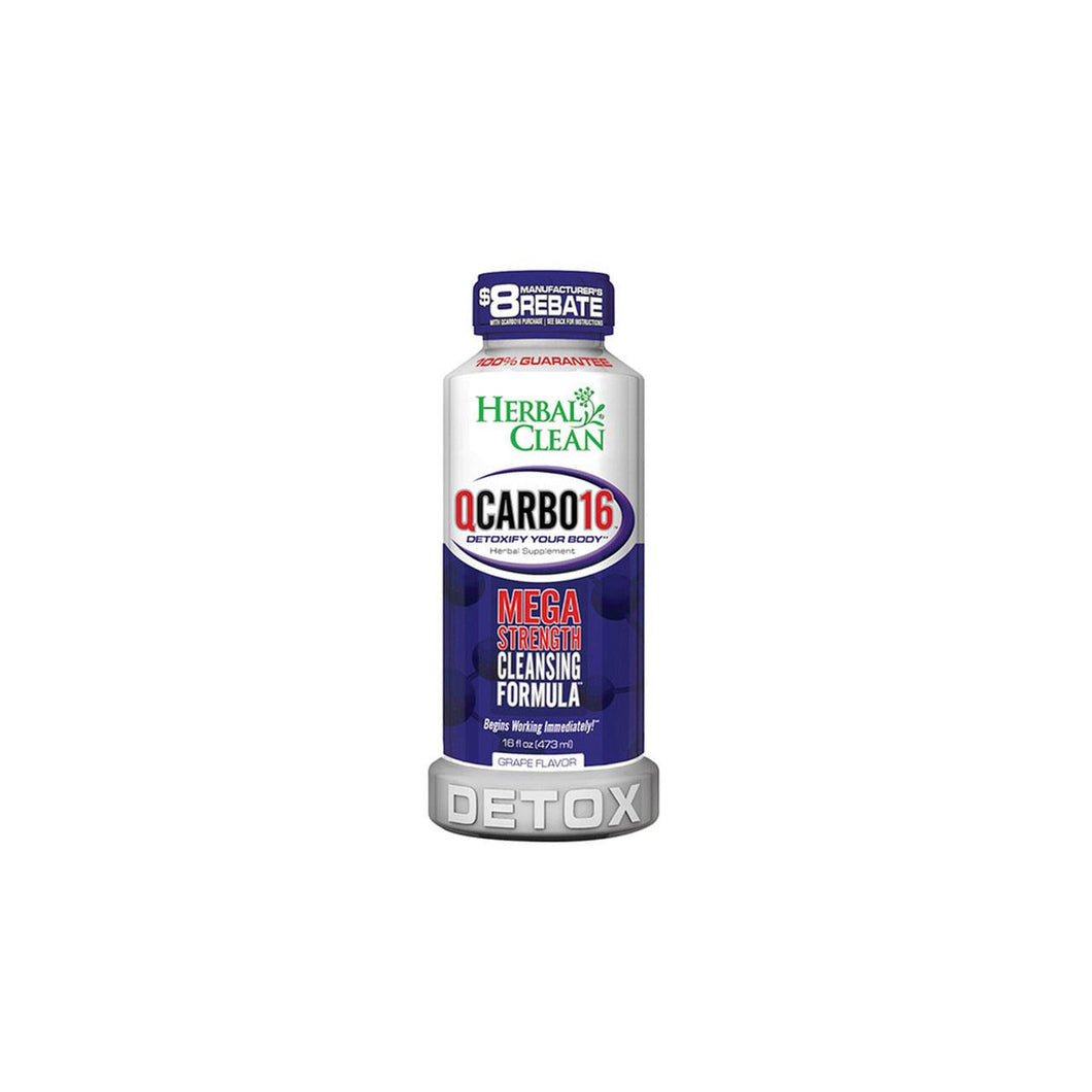 Herbal Clean QCarbo 16oz Grape Flavor Detox Drink