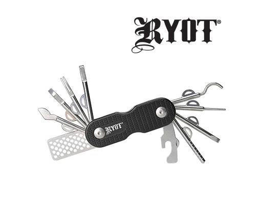 RYOT 420 Utility Tool 12-Attachment Multi-Tool w/ Silicone Case