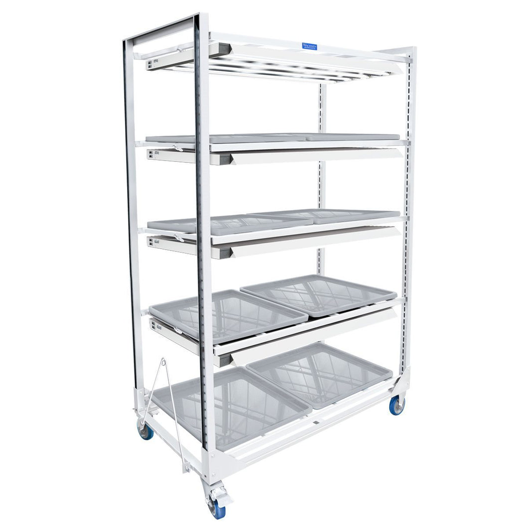 Wachsen Cloning Cart 4 Level White W / T5 Wachsen